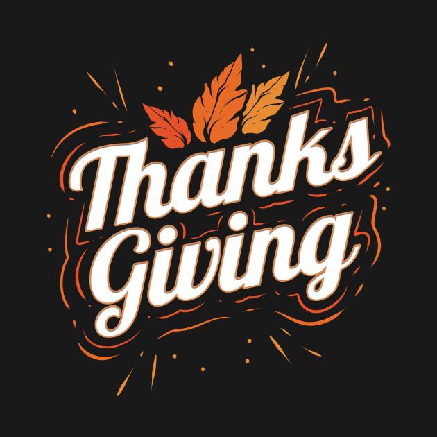 Brown Leaves Logo for Thanksgiving by SinBle