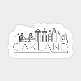 Oakland Minimal Skyline Magnet