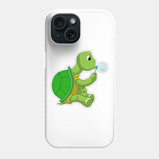 Turtle with Soap bubbles Phone Case