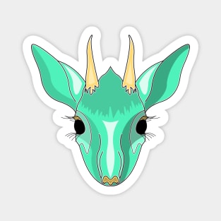 cyan kirk dik dik face cartoon Magnet