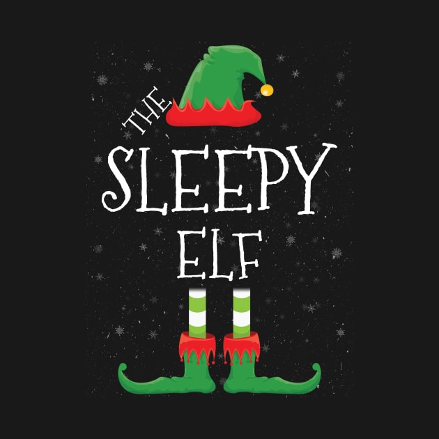 SLEEPY Elf Family Matching Christmas Group Funny Gift by tabaojohnny