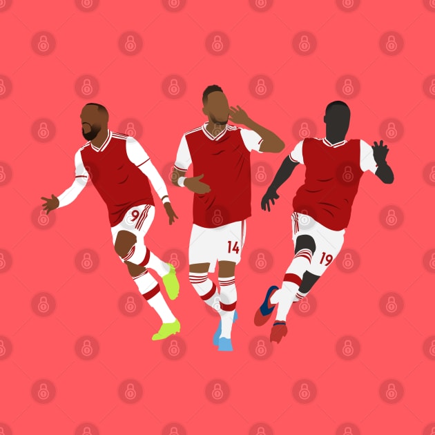 Lacazette Aubameyang Pepe by InspireSoccer