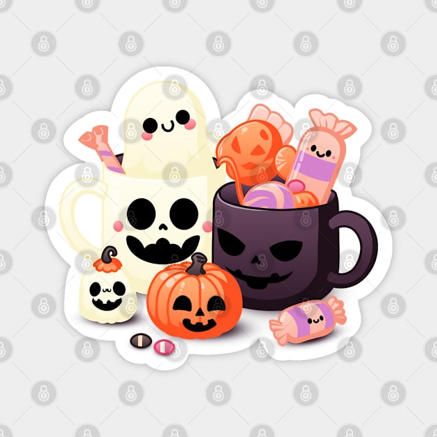 Pumpkin Treats Magnet by JashaCake