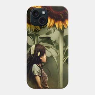 Walking through the Sunflowers Phone Case