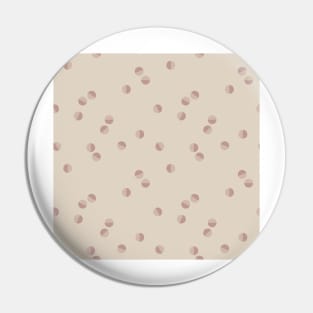 Scattered Dots Minimalist Geometric Pattern - Muted Beige Pin