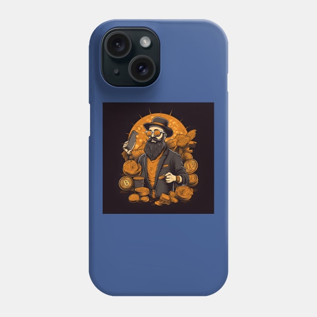 Bitcoin Millionaire Crypto Investor Phone Case by Grassroots Green