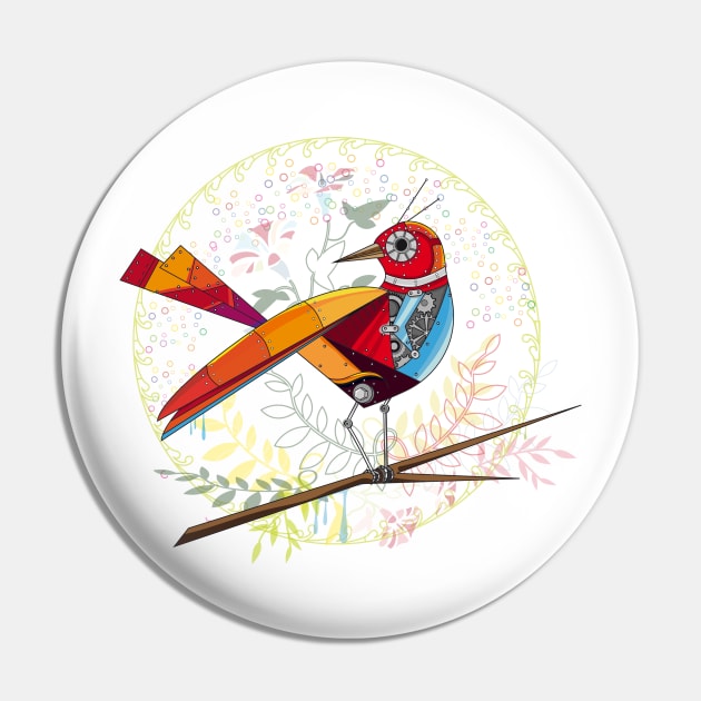 colorful robot bird Pin by Kisho