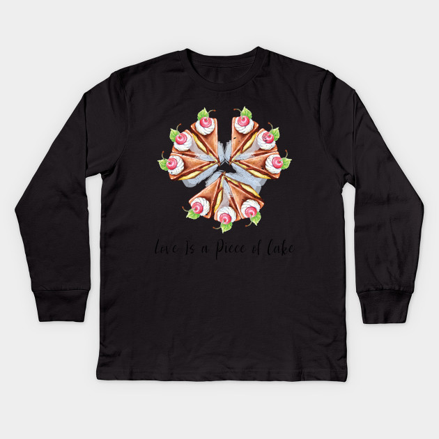 Love Is A Piece Of Cake Art Design Black Text Inspiration Kids