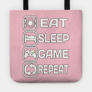 Eat Sleep Game Repeat Tote