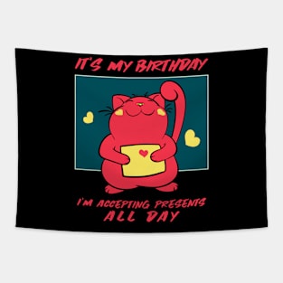 Cat Birthday, Mothers Day, Mum Gift, Mom's Gift Tapestry