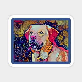 Abstract Dog Magnet