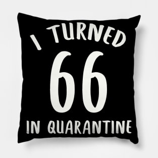 I Turned 66 In Quarantine Pillow