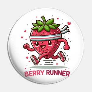 Berry Runner: Strawberry Stride Pin