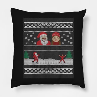 santa claus all i want for christmas is the over Pillow