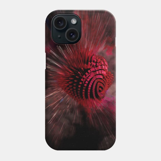 Heart Shaped Planet Phone Case by Adoryanti