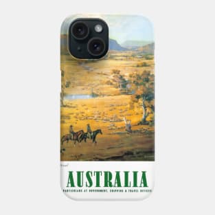 Vintage Travel Poster Australia Pastoral Phone Case