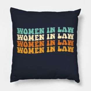 Law Student Gift Future Lawyer Gift Women In Law Pillow