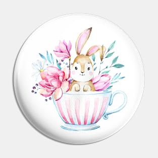 Little bunny inside a cup Pin