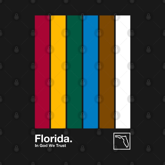 Florida // Original Minimalist Artwork Poster Design by DankFutura