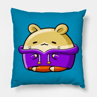 Cute Hamster Winter Pillow