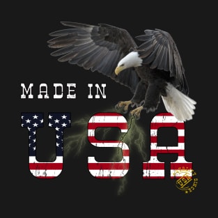 Made in USA Flag Eagle T-Shirt