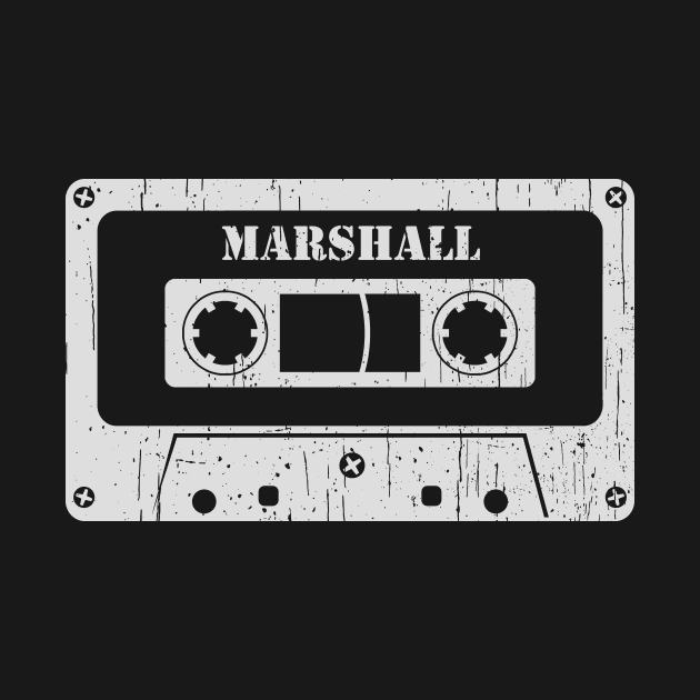 Marshall - Vintage Cassette White by FeelgoodShirt