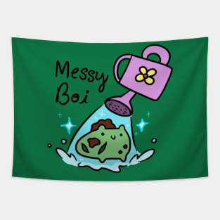 Messy Boi Frog Tapestry