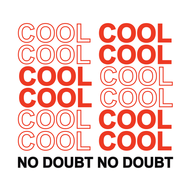 Cool Cool No Doubt No Doubt Black and Red by Julia Newman Studio