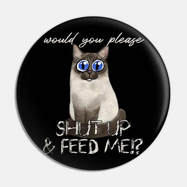 Hungry cat Pin by SuRReal3D