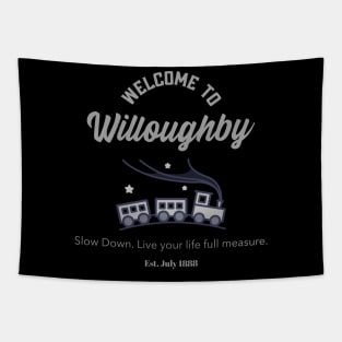 Next Stop Willoughby Tapestry