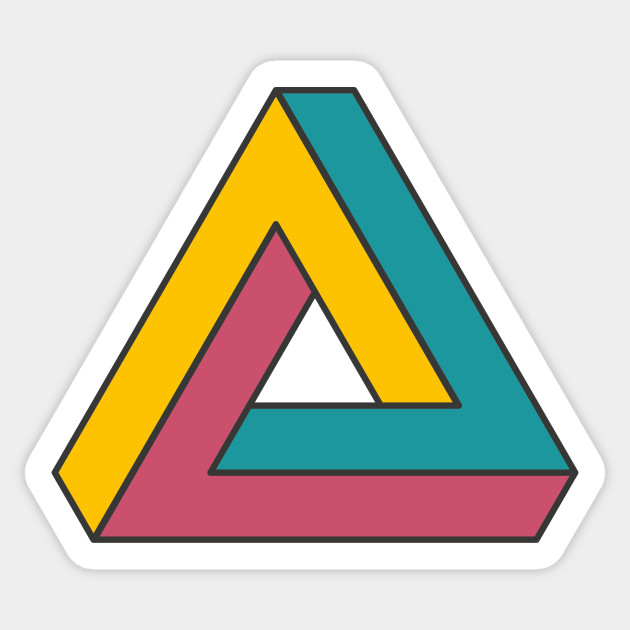 Penrose Triangle - Penrose Triangle - Sticker | TeePublic