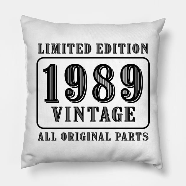 All original parts vintage 1989 limited edition birthday Pillow by colorsplash