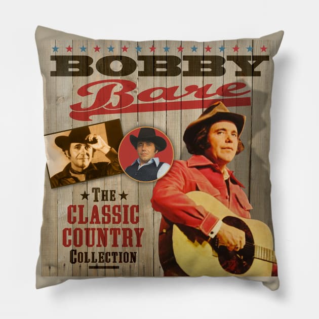 Bobby Bare - The Classic Country Collection Pillow by PLAYDIGITAL2020