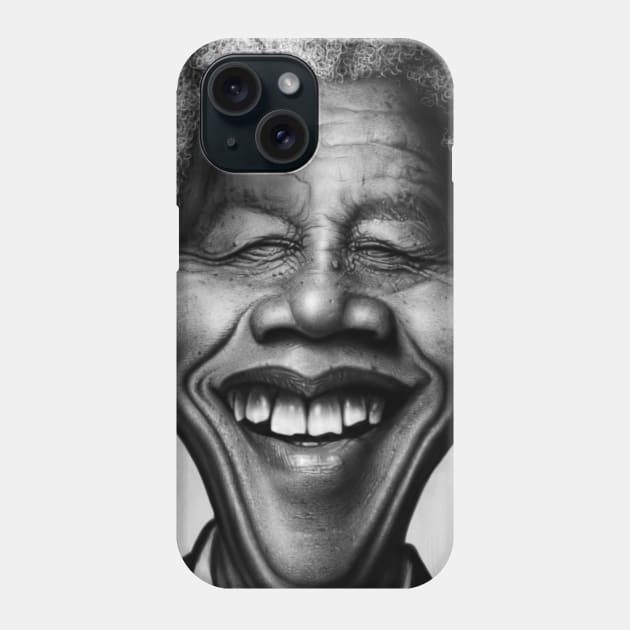 Nelson Mandela Phone Case by AndreKoeks