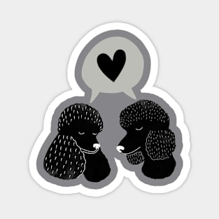 Poodle Love Magnet