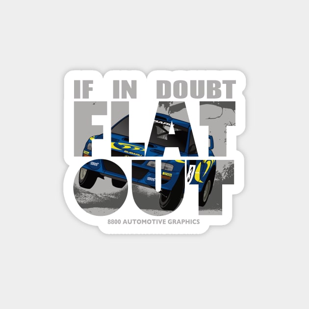 Colin McRae Tribute Flat Out Magnet by 8800ag