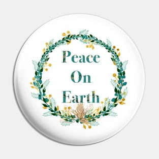 Peace on Earth Wreath Pin