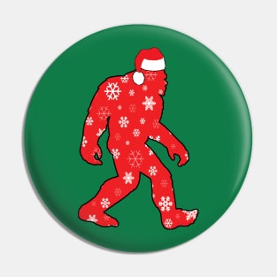 Holiday Bigfoot Pin