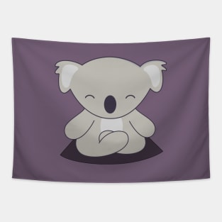 Yoga Loving Kawaii Cute Koala Tapestry