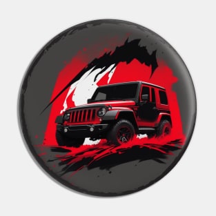 Jeep vehicle Red knight design Pin