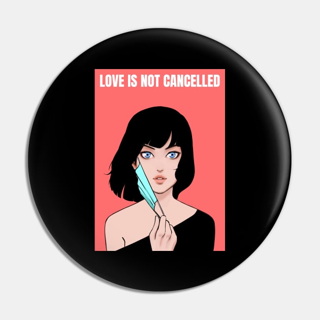 Love is not cancelled couple - Girl Pin by souw83