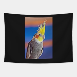 For The Love Of Cockatiels: Photo + Digital Art Tapestry