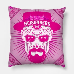 Heisenberg Skull Pink Pillow