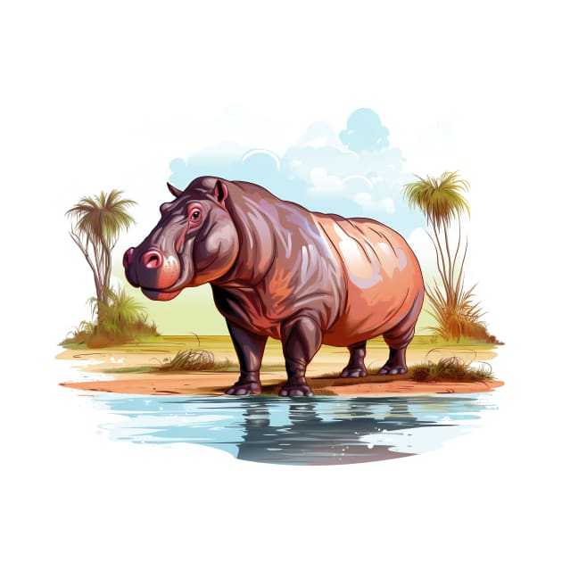 River Hippopotamus by zooleisurelife