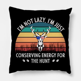 Funny deer hunting Pillow