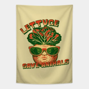 Lettuce Save Animals Tapestry