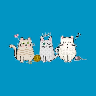 Three Cats Best Friends T-Shirt