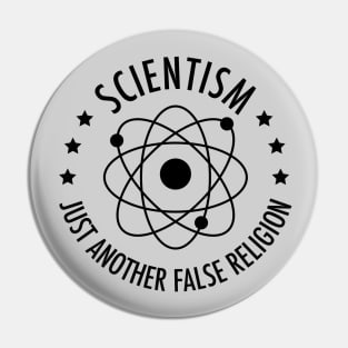 Scientism...Just another false religion, funny meme black text Pin