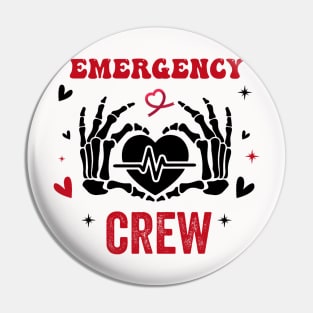 funny Emergency Department Valentines Day, Nursing Student Pin