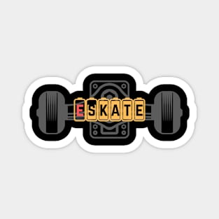 e skate dark grey Magnet